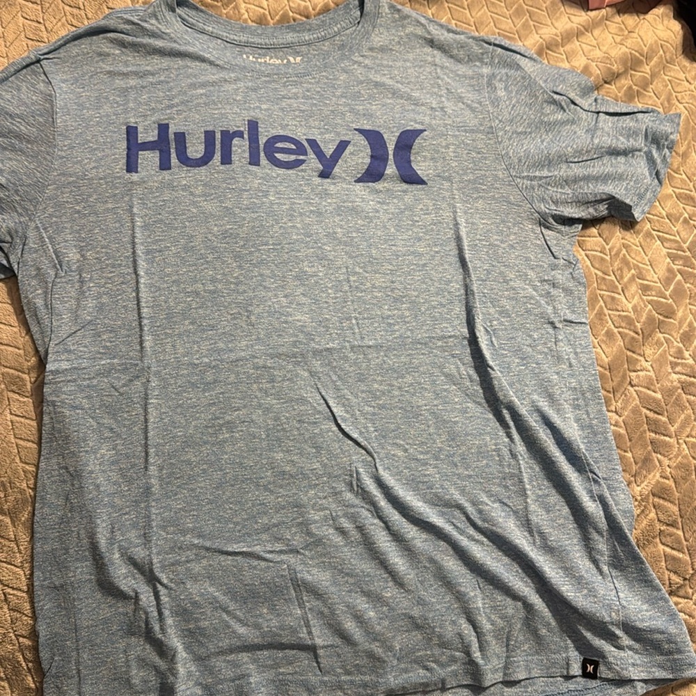Hurley blue t-shirt size large.